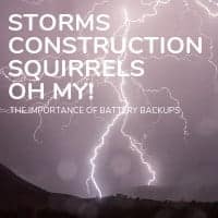 Storms and Construction and Squirrels OH MY!